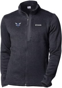 Columbia Charlotte Hornets Mens Black Heat Seal Sweater Weather Medium Weight Jacket