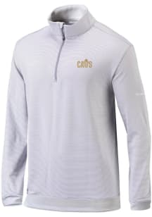 Columbia Cleveland Cavaliers Mens Grey Heat Seal Omni Wick Even Lie Long Sleeve Qtr Zip Pullover