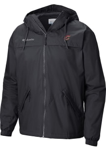 Columbia Cleveland Cavaliers Mens Black Heat Seal Oroville Creek Lined Jacket Medium Weight Jacket