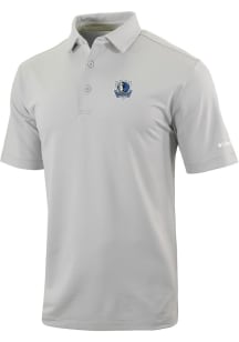 Columbia Dallas Mavericks Mens Grey Heat Seal Even Lie Short Sleeve Polo