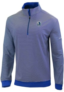 Columbia Dallas Mavericks Mens Blue Heat Seal Omni Wick Even Lie Long Sleeve Qtr Zip Pullover