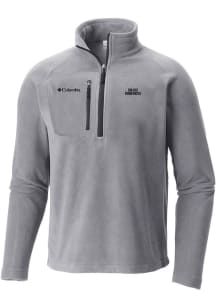 Columbia Dallas Mavericks Mens Grey Fast Trek III Half Zip Fleece Qtr Zip Pullover