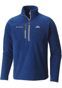 Columbia Dallas Mavericks Mens Blue Fast Trek III Half Zip Fleece Qtr Zip Pullover