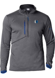 Columbia Dallas Mavericks Mens Blue Heat Seal Park View Fleece Half Zip Pullover Long Sleeve Qtr Z..