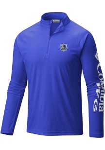 Columbia Dallas Mavericks Mens Blue Heat Seal Terminal Tackle Long Sleeve Qtr Zip Pullover