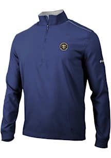 Columbia Denver Nuggets Mens Navy Blue Heat Seal Bogey's Paradise Long Sleeve Qtr Zip Pullover