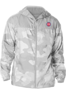 Columbia Detroit Pistons Mens Grey Heat Seal Camo Flash Challenger Light Weight Jacket