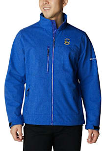 Columbia Golden State Warriors Mens Blue Heat Seal Ascender Medium Weight Jacket