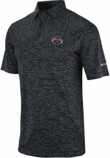 Columbia Houston Rockets Mens Black Heat Seal Heading Out Short Sleeve Polo
