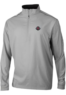 Columbia Houston Rockets Mens Grey Heat Seal Bogey's Paradise Long Sleeve Qtr Zip Pullover