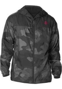 Columbia Houston Rockets Mens Black Heat Seal Camo Flash Challenger Light Weight Jacket