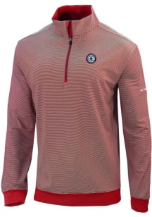Columbia Los Angeles Clippers Mens Red Heat Seal Omni Wick Even Lie Long Sleeve Qtr Zip Pullover