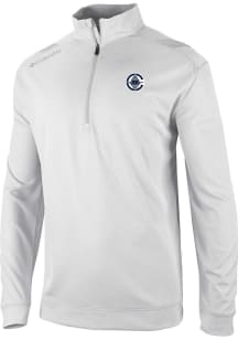Columbia Los Angeles Clippers Mens White Heat Seal Oakland Downs Long Sleeve Qtr Zip Pullover