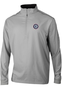 Columbia Los Angeles Clippers Mens Grey Heat Seal Bogey's Paradise Long Sleeve Qtr Zip Pullover