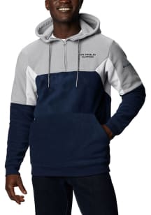 Columbia Los Angeles Clippers Mens Navy Blue Columbia Lodge Fleece Hoodie Hood