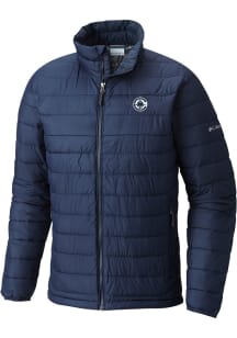 Columbia Los Angeles Clippers Mens Navy Blue Heat Seal Powder Light Weight Jacket