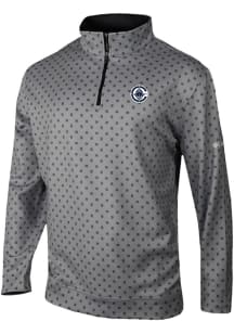 Columbia Los Angeles Clippers Mens Grey Heat Seal Printed Wickham Hills Pullover Long Sleeve Qtr Z..