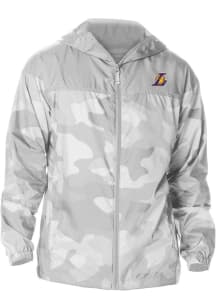 Columbia Los Angeles Lakers Mens Grey Heat Seal Camo Flash Challenger Light Weight Jacket