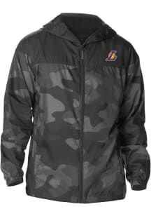 Columbia Los Angeles Lakers Mens Black Heat Seal Camo Flash Challenger Light Weight Jacket