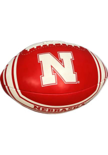 Red Nebraska Cornhuskers 8 Inch Football Softee Ball