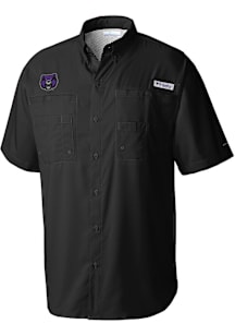 Columbia Central Arkansas Bears Mens Black Tamiami Short Sleeve Dress Shirt