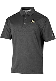 Columbia Colorado Buffaloes Mens Black Sand Tee Polo Short Sleeve Polo