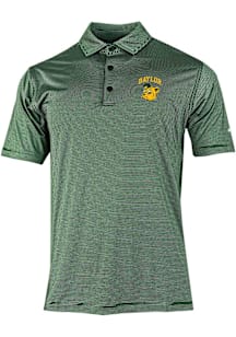 Columbia Baylor Bears Mens Green Double Hit Polo Short Sleeve Polo