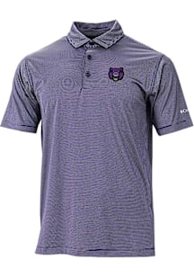 Columbia Central Arkansas Bears Mens Purple Double Hit Polo Short Sleeve Polo