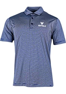 Columbia Buffalo Bulls Mens Blue Double Hit Polo Short Sleeve Polo
