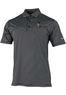 Mens Michigan State Spartans Black Columbia Double Hit Polo Short Sleeve Polo Shirt