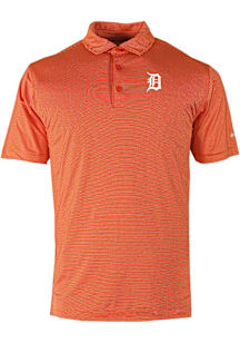 Columbia Detroit Tigers Mens Orange Double Hit Polo Short Sleeve Polo
