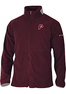 Columbia Philadelphia Phillies Mens Maroon Everest Ridge Fleece Medium Weight Jacket