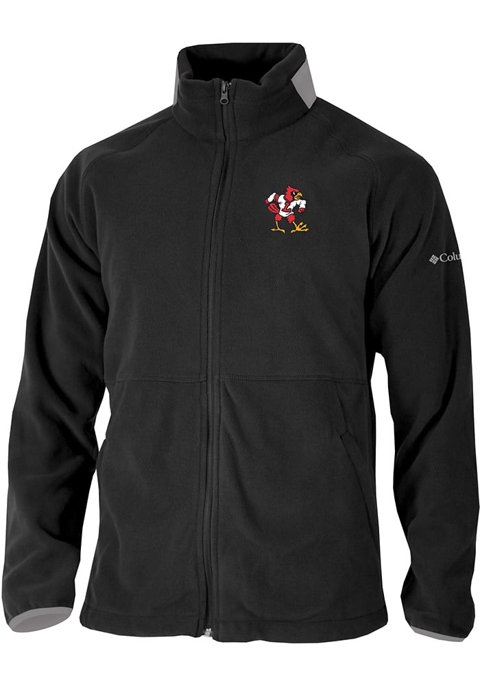 Columbia Louisville Cardinals Mens Red Everest Ridge Fleece Medium
