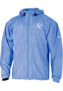 Columbia Kansas City Royals Mens White Prodigy Windbreaker Light Weight Jacket