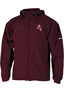 Columbia Arizona State Sun Devils Mens Maroon Prodigy Windbreaker Light Weight Jacket
