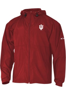 Mens Indiana Hoosiers Red Columbia Prodigy Windbreaker Light Weight Jacket
