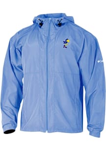 Columbia Kansas Jayhawks Mens White Prodigy Windbreaker Light Weight Jacket