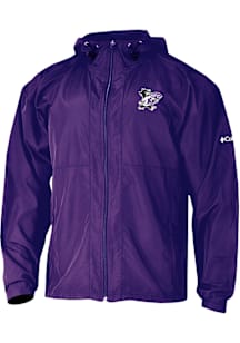 Mens K-State Wildcats Purple Columbia Prodigy Windbreaker Light Weight Jacket