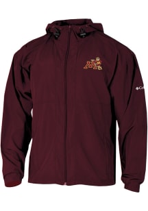 Mens Minnesota Golden Gophers Maroon Columbia Prodigy Windbreaker Light Weight Jacket