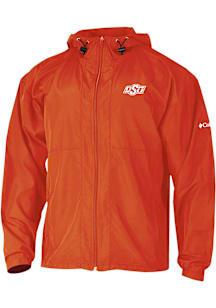 Columbia Oklahoma State Cowboys Mens Orange Prodigy Windbreaker Light Weight Jacket