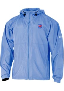 Columbia SMU Mustangs Mens White Prodigy Windbreaker Light Weight Jacket