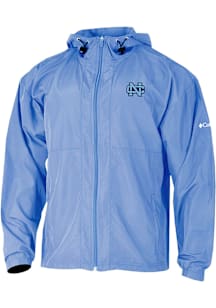 Columbia North Carolina Tar Heels Mens White Prodigy Windbreaker Light Weight Jacket