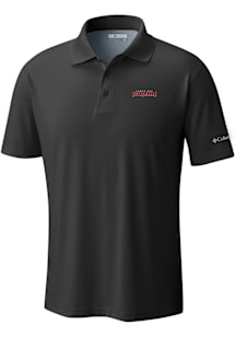 Columbia Tampa Bay Buccaneers Mens Black Heat Seal Low Drag Offshore Polo Short Sleeve Polo