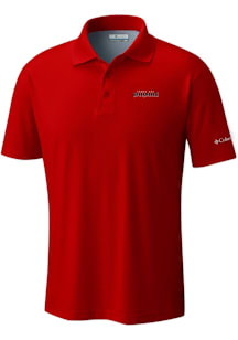 Columbia Tampa Bay Buccaneers Mens Red Heat Seal Low Drag Offshore Polo Short Sleeve Polo
