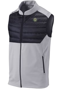Columbia Minnesota Wild Mens Grey Heat Seal In The Element Vest Sleeveless Jacket