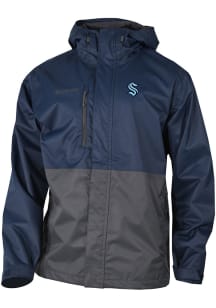 Columbia Seattle Kraken Mens Navy Blue Heat Seal Hikebound Light Weight Jacket