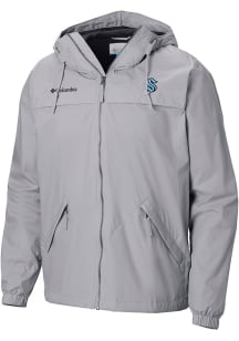 Columbia Seattle Kraken Mens Grey Heat Seal Oroville Creek Lined Jacket Medium Weight Jacket