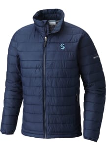 Columbia Seattle Kraken Mens Navy Blue Heat Seal Powder Light Weight Jacket