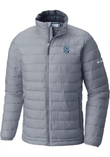 Columbia Seattle Kraken Mens Grey Heat Seal Powder Light Weight Jacket