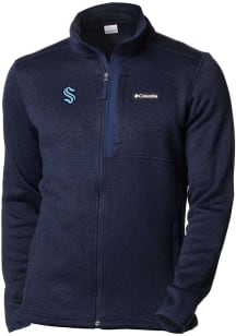 Columbia Seattle Kraken Mens Navy Blue Heat Seal Sweater Weather Medium Weight Jacket